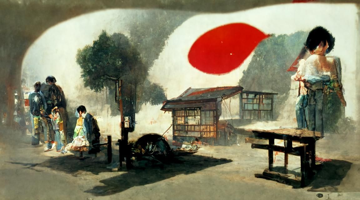 Retro Sci-Fi Scene in the Style of Japanese VFX