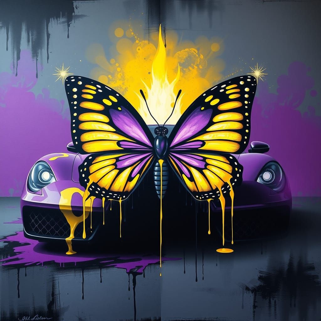 Butterfly supercar