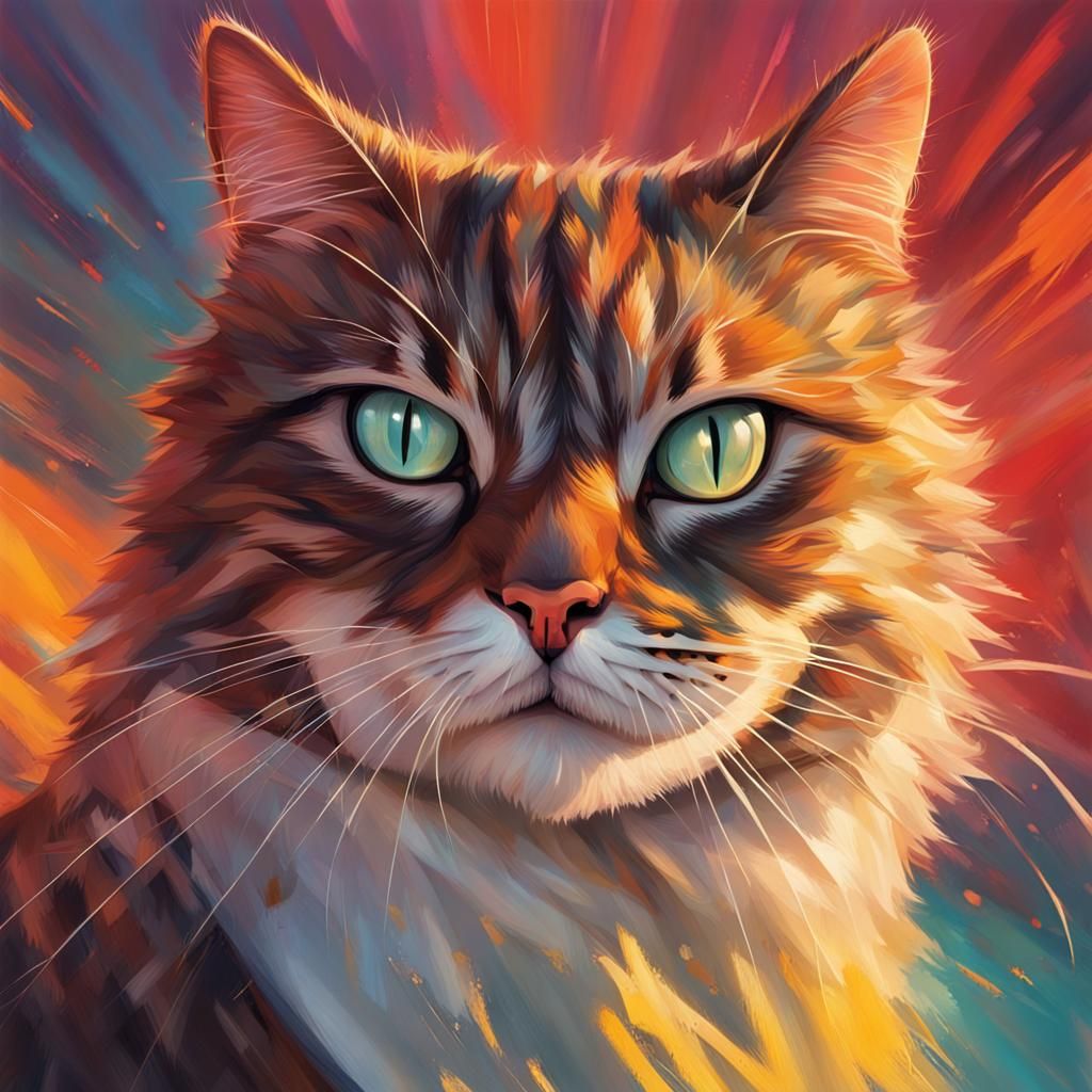 Epic Cat Crusade: Hyperrealistic Concept Art