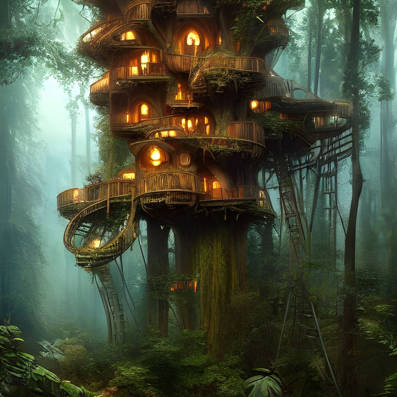 Forest Treehouse Colony