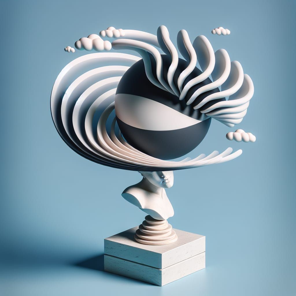 Surrealist Existence in Timeless Optical Illusion