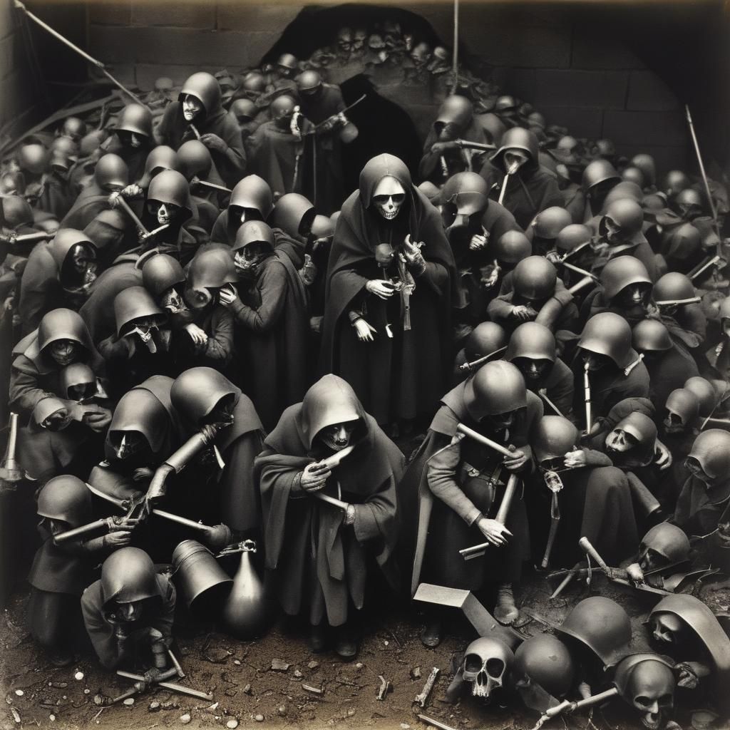 Dramatic Grimdark Photo in Documentary Style