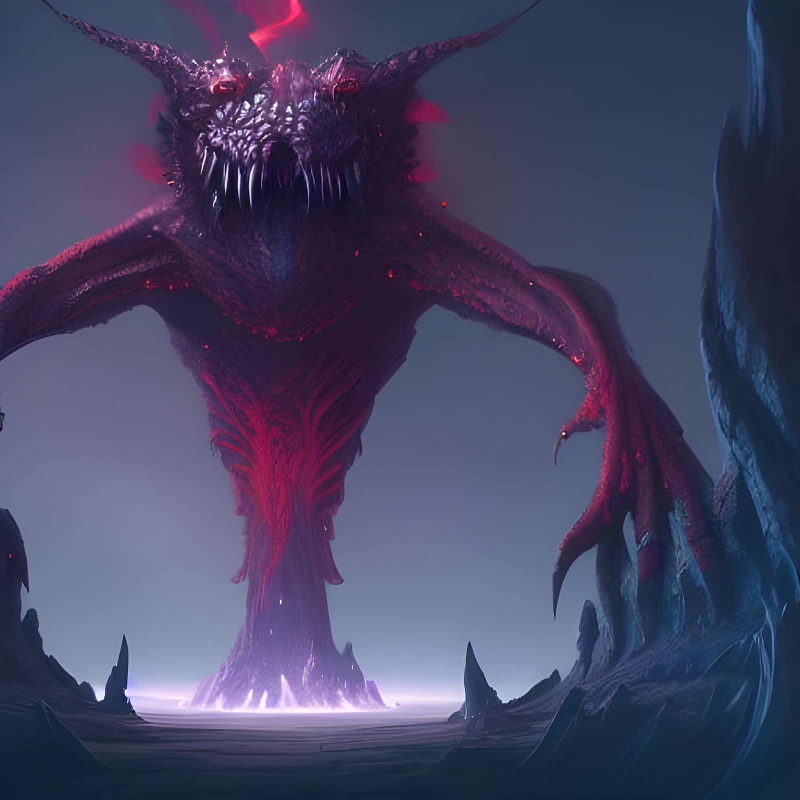 Fantastical Portal Monster Concept Art