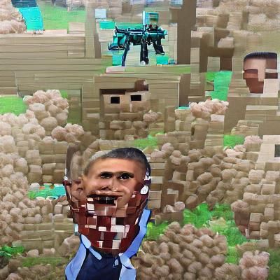 Obama as Minecraft Steve Commits a Crime