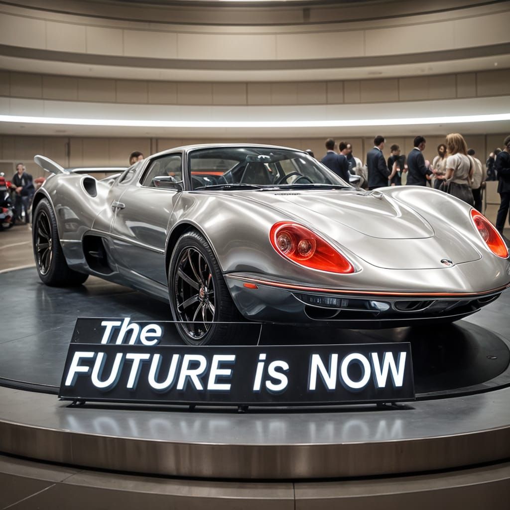 Retro Future Rocket Car Showstopper