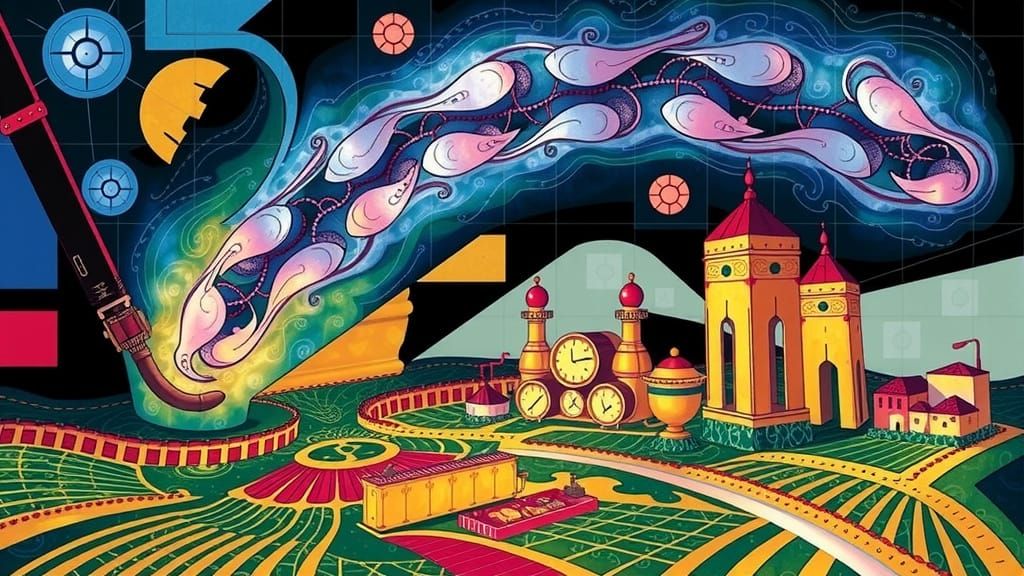 Steampunk Engine in Chinese Jade Sculpture Style