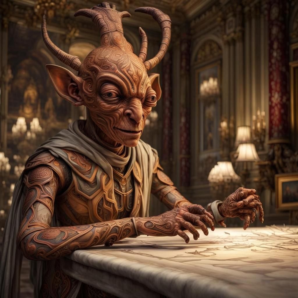 Photorealistic Aliens in Subdued, Moody Lighting