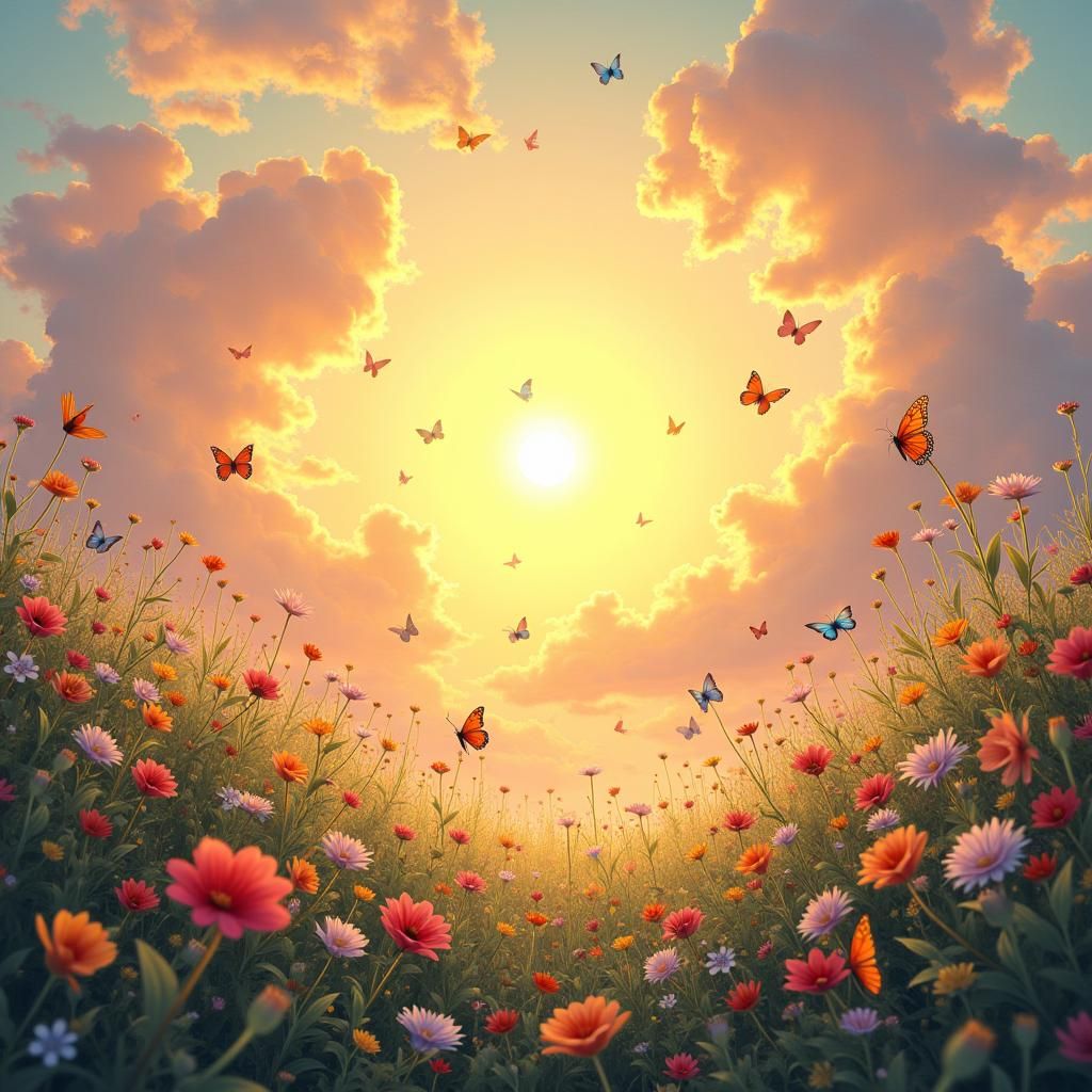 Vibrant Colors Paint a Summer Landscape