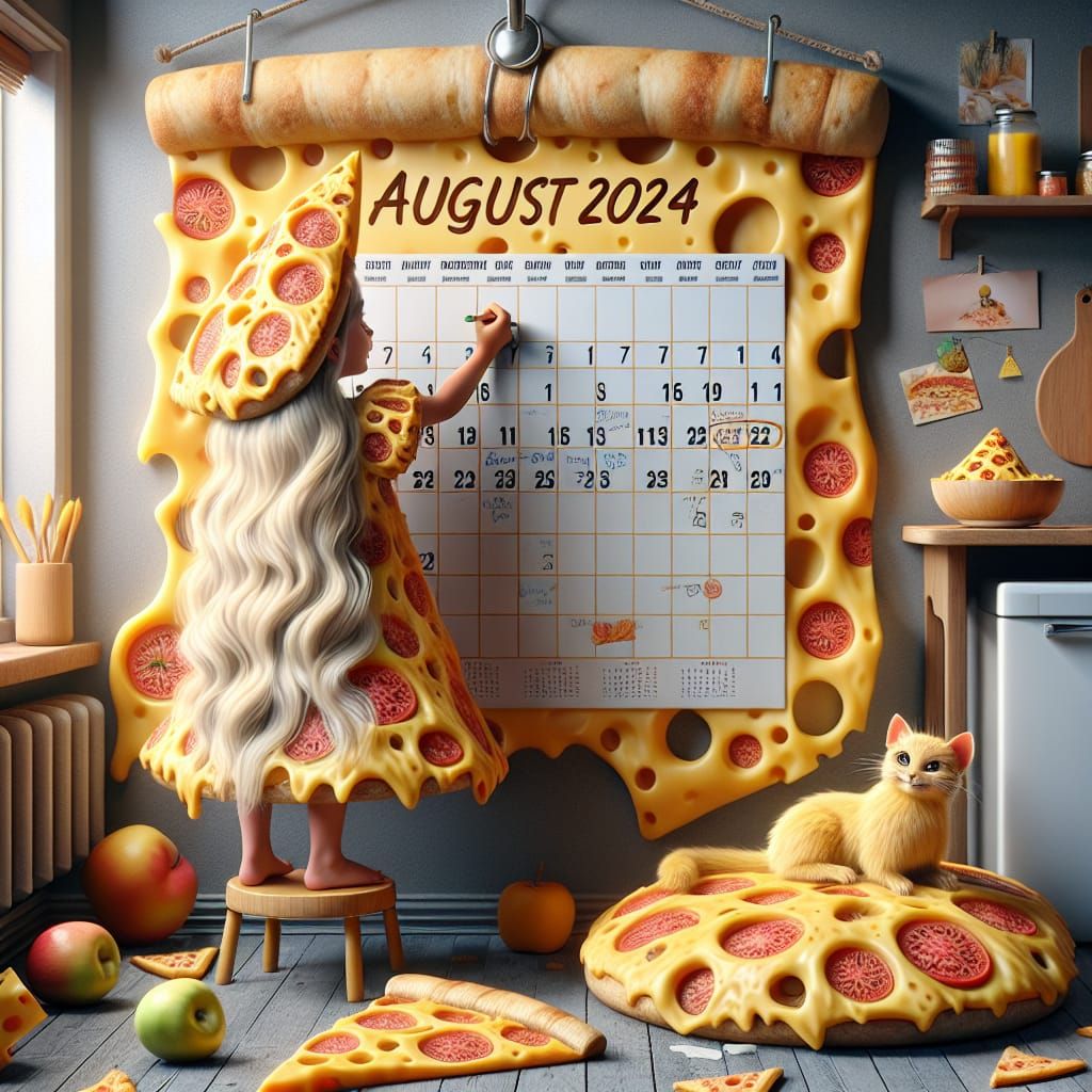Pizza Girl Welcoming August