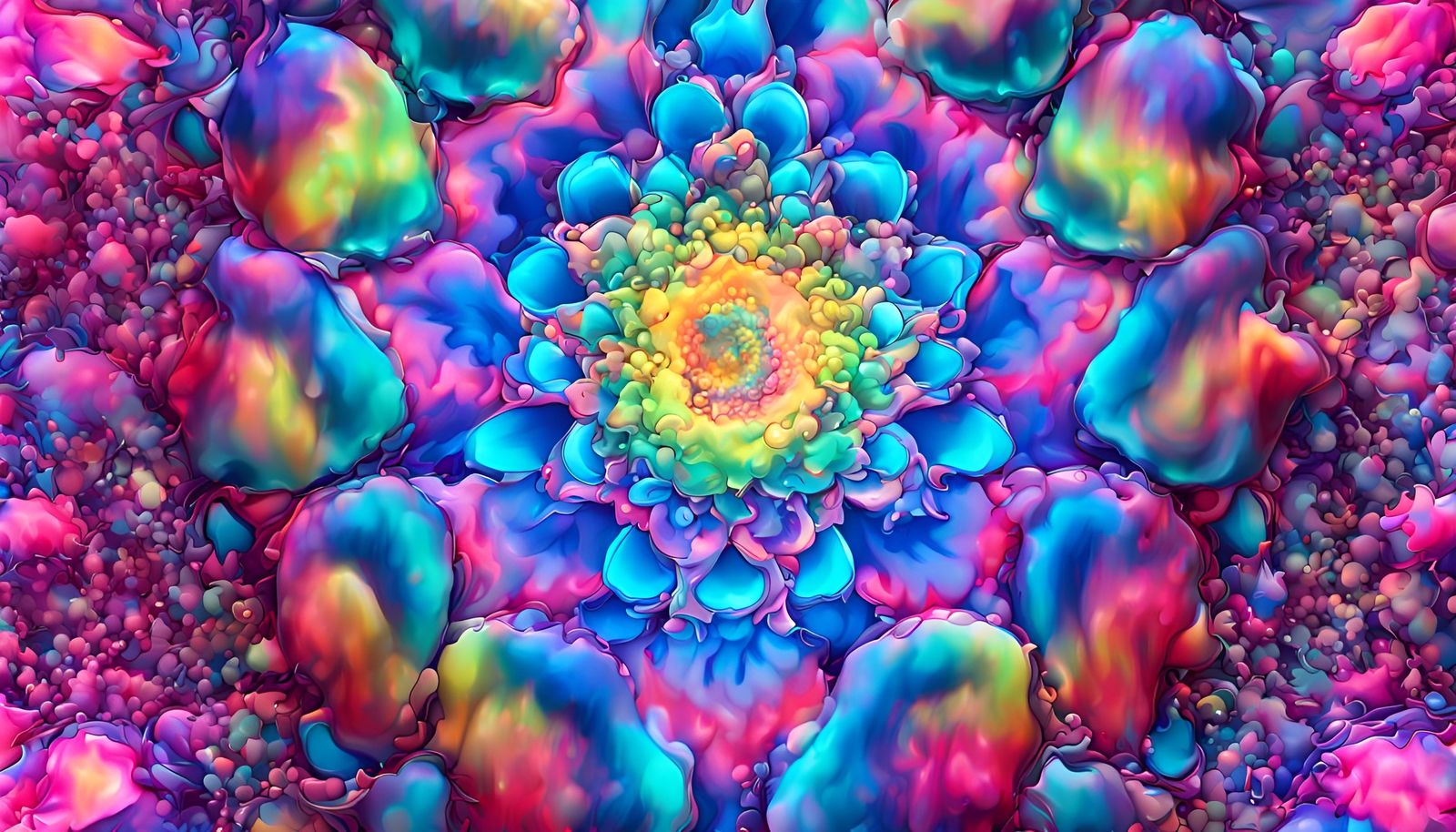 Ethereal 3D Abstract Design with Holographic Lighting