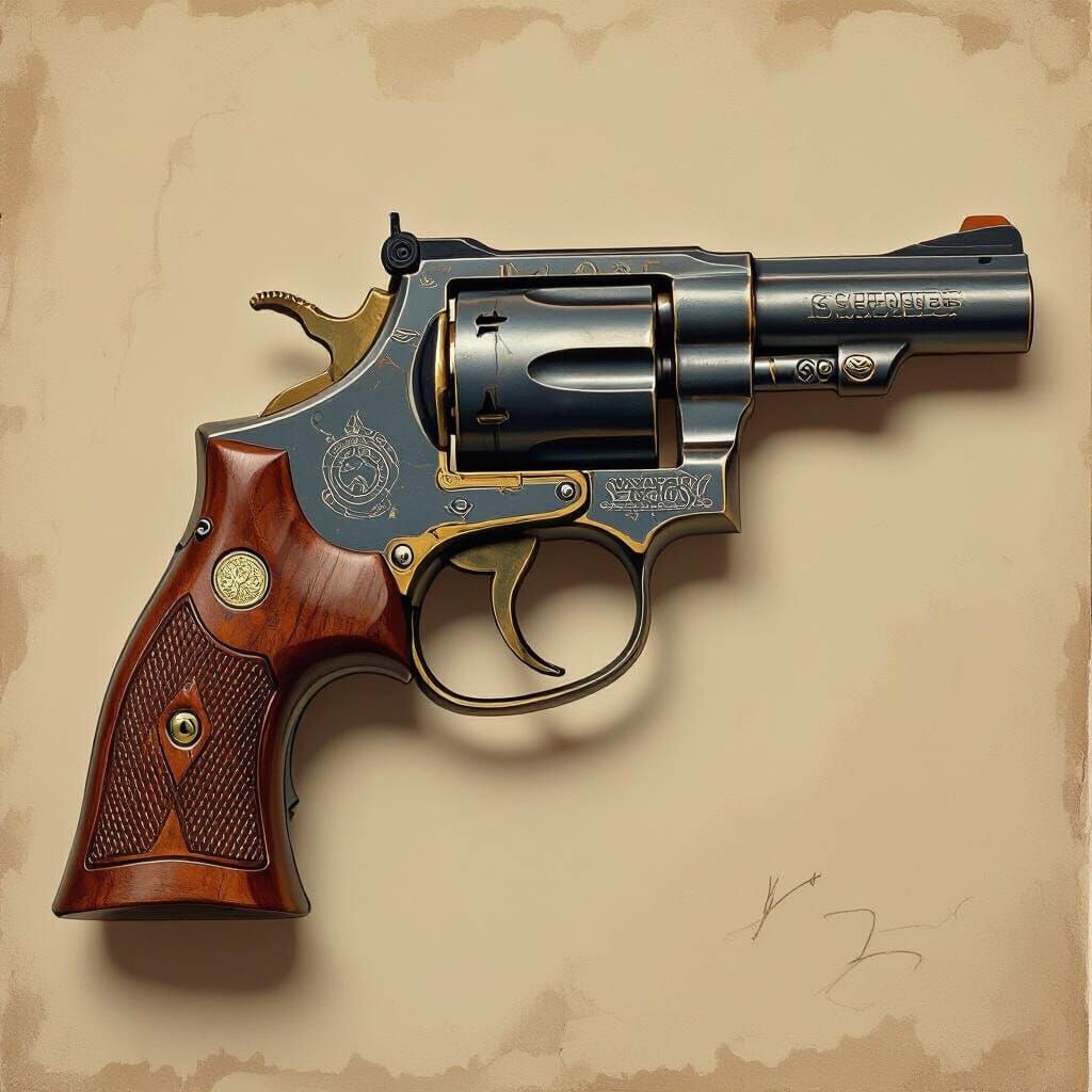 Smith & Wesson No. 3 Revolver in Realistic Style