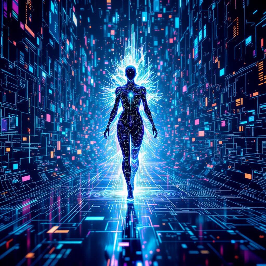 Ethereal Data Creature in Digital Neural Network