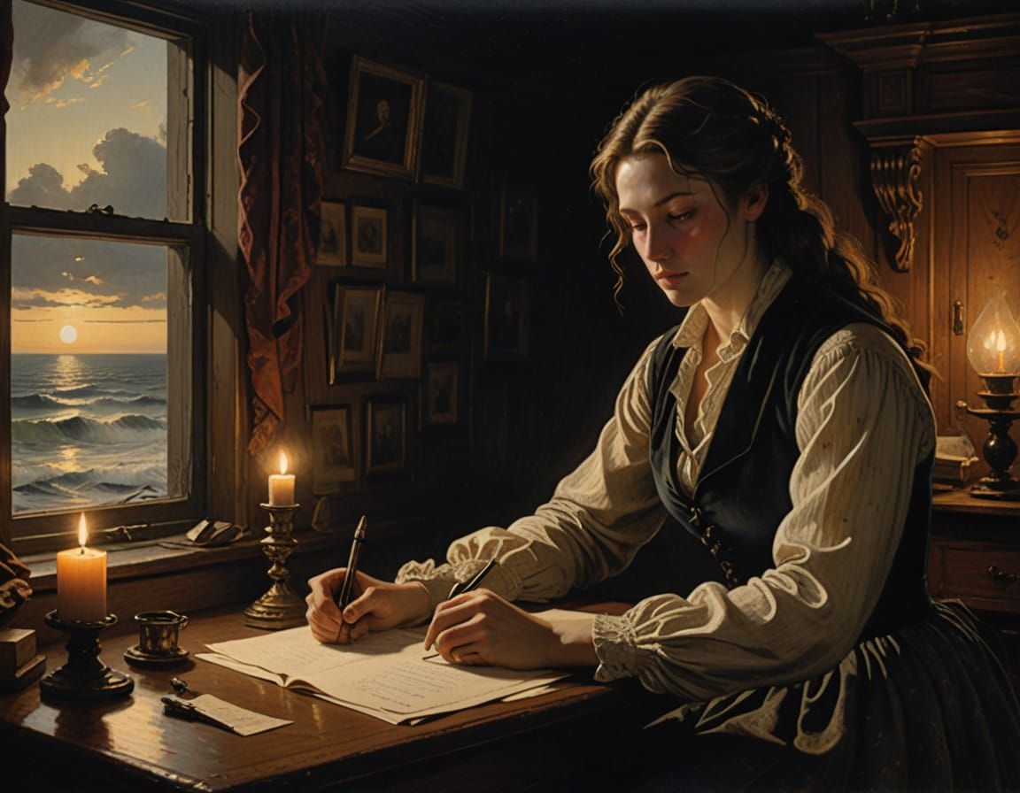 Love Letters Across the Ocean in Elegant Script