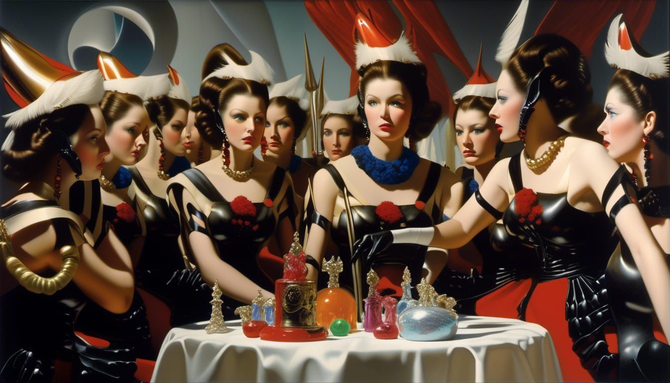 Abstract Alien Portraits in Bizarre Magical Realism