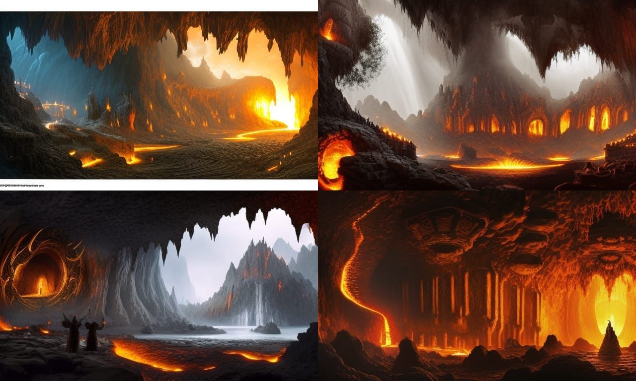 Epic Dwarven Kingdom Underground with Lava Forge