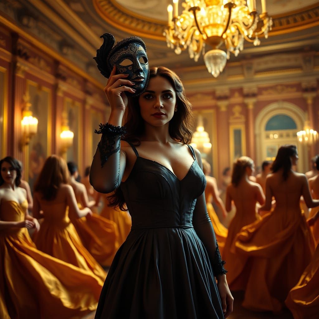 Midnight Masquerade in Baroque Opulence