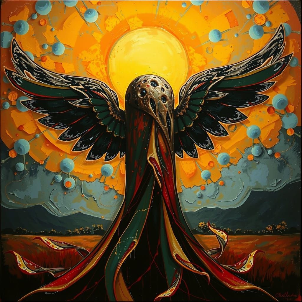 Expressionistic Landscape Painting in Triadic Colors