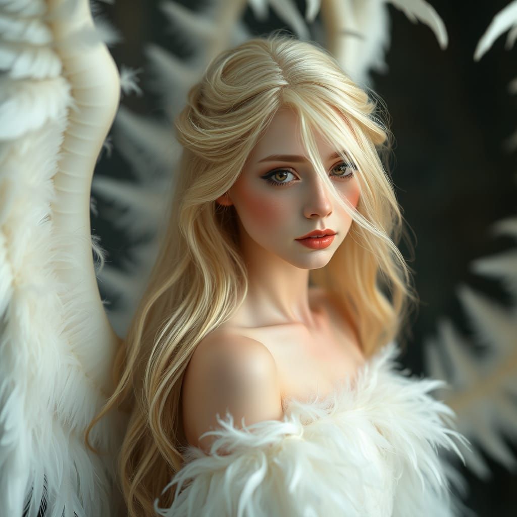 Ethereal Maiden in Dreamy, Mystical Style