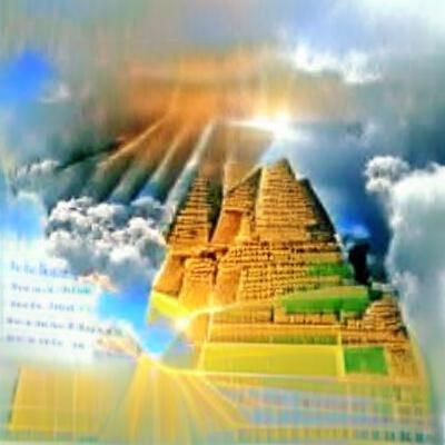 Pyramids and Ancient Gods in Divine Light