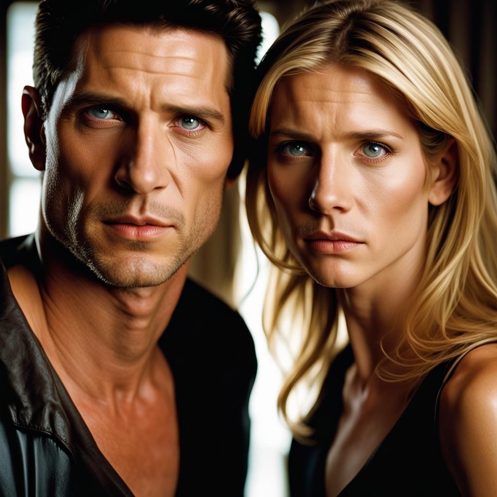 Passionate Portrait of Buffy and Angel