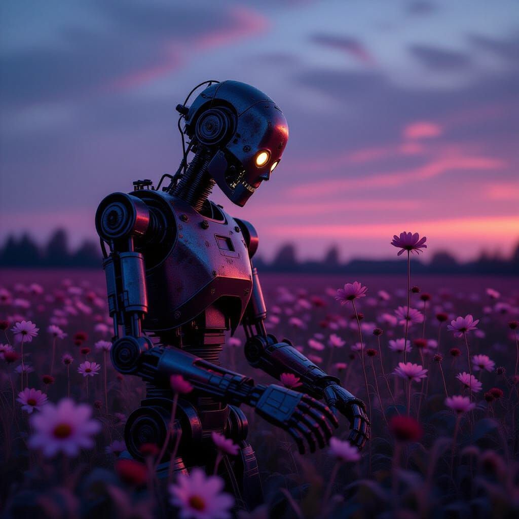 Rusted Automaton in Clockwork Flower Field