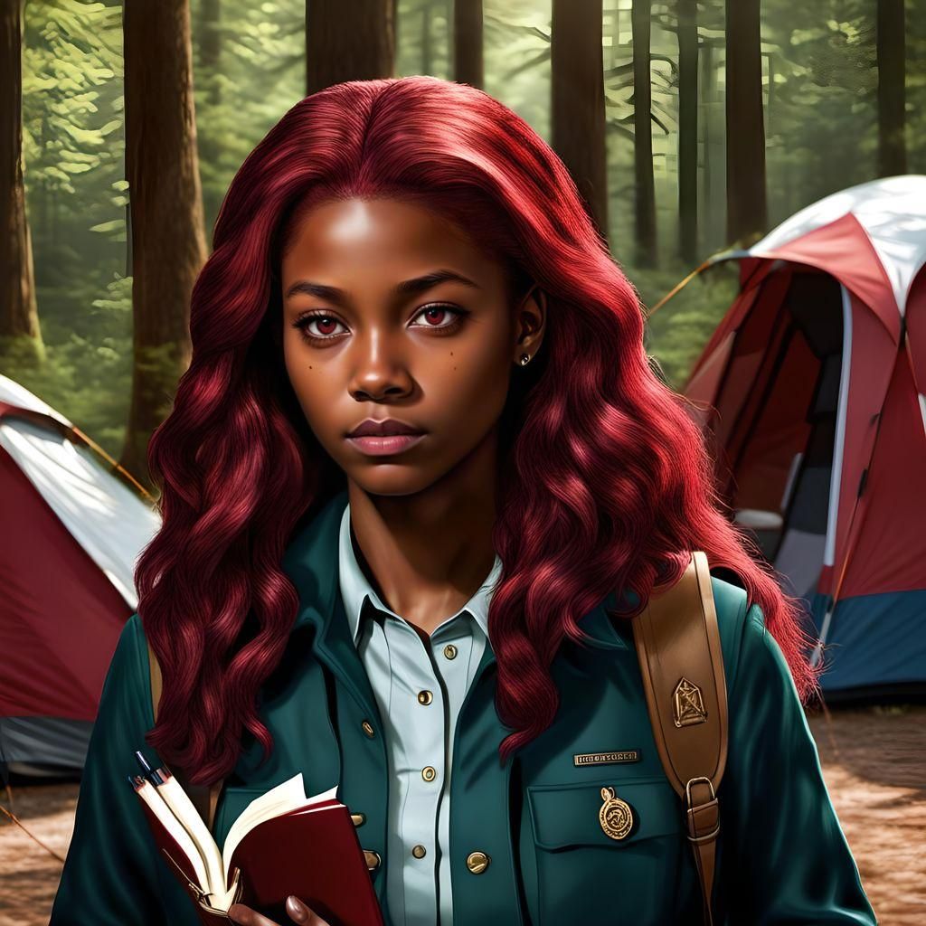 Nancy Drew as African American Detective, Hyperrealistic 3D