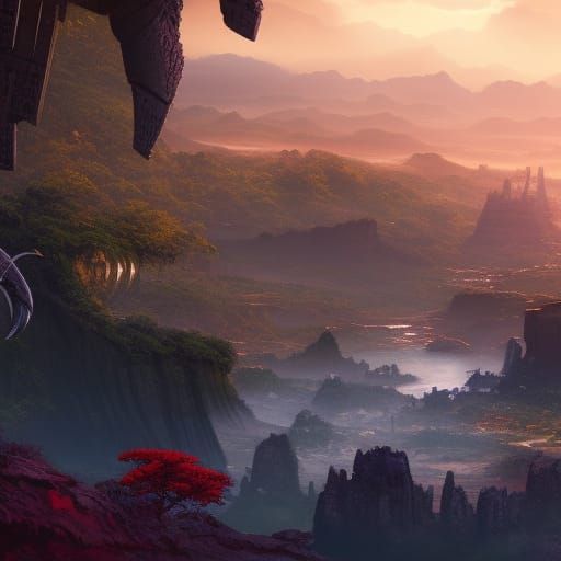 Wakanda Fantasy Concept Art in Deep Color