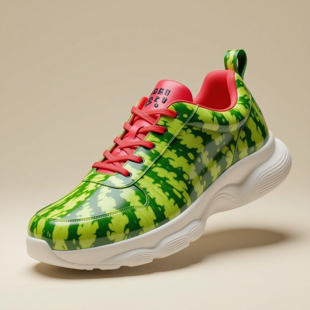 Watermelon Sneaker in Futuristic Style