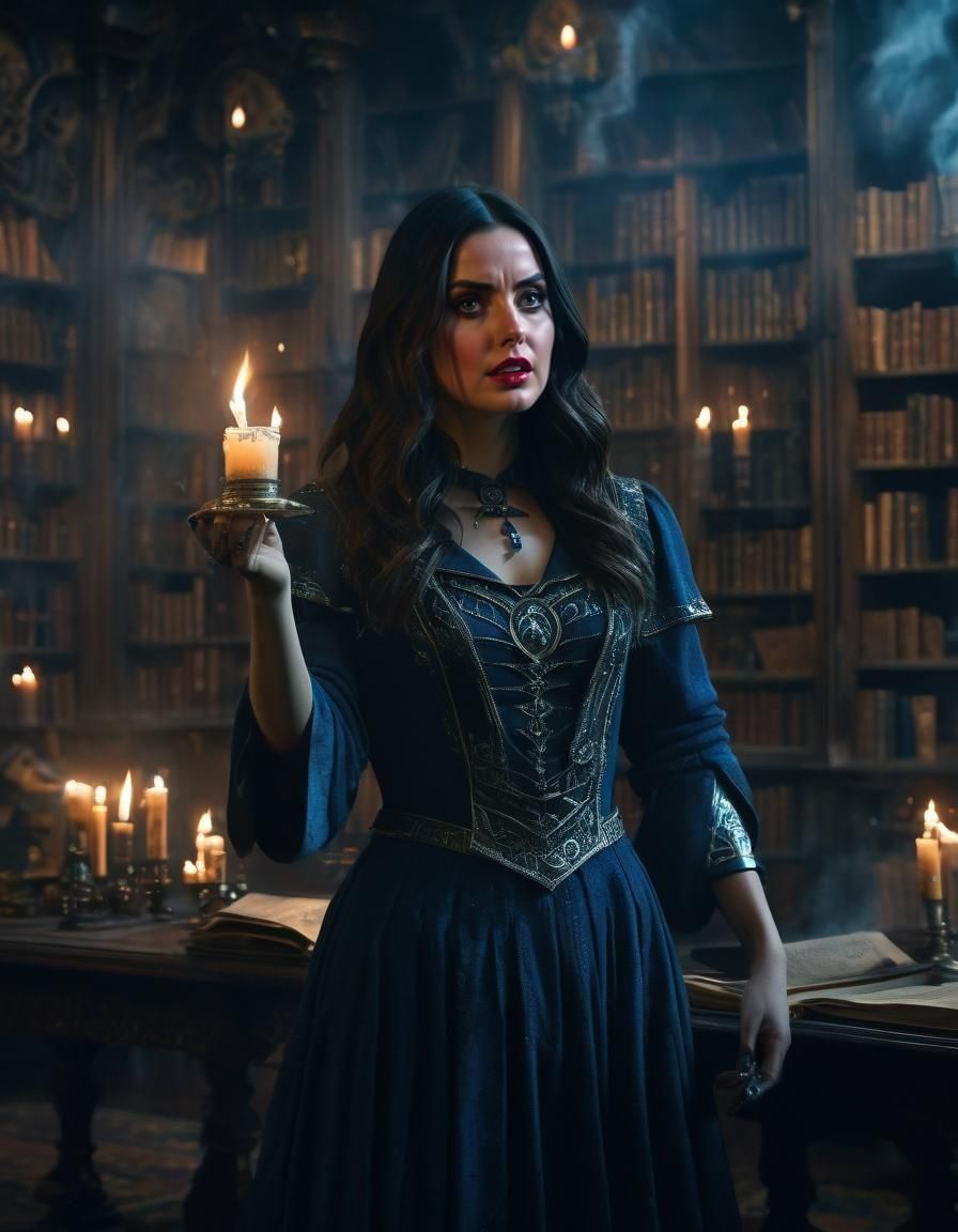 Ana de Armas as Zatanna, Cinematic Superheroine Portrait