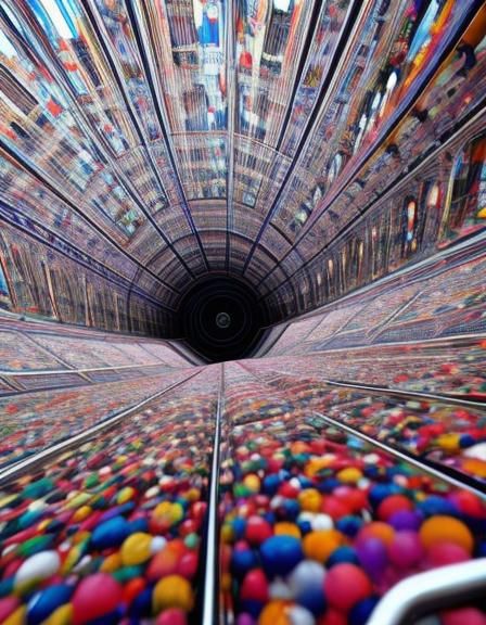 Abstract Image of Dizzying Swirls and Patterns