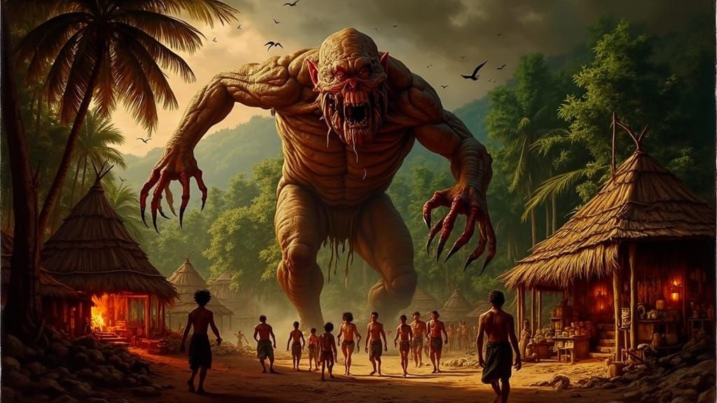 Twisted Jungle Beast Rampages Through Village in Dark Biomec...