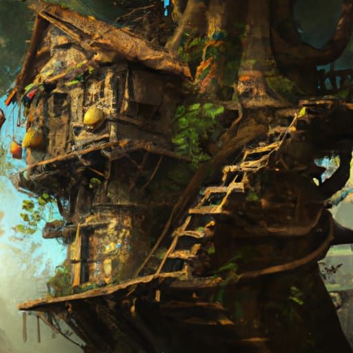Enchanting Treehouse in Magical Fairy World