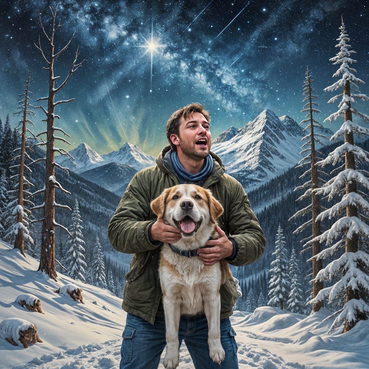 Winter Wonderland with Joyful Family Moment