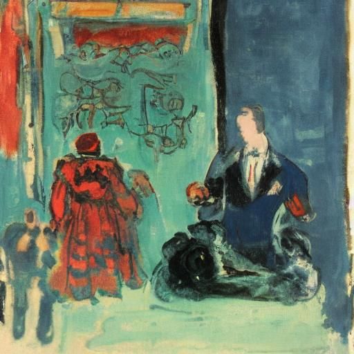 Vampire's Gift: Abstract Impressionist Art