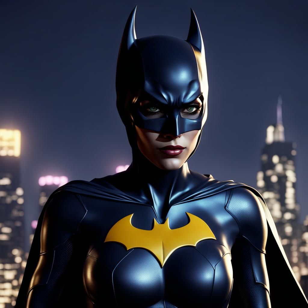 Serene Batgirl Concept Art in 8k Resolution