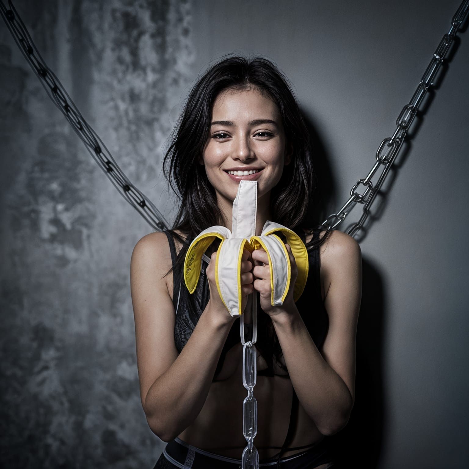 East Asian Woman in Dramatic Cinematic Lighting
