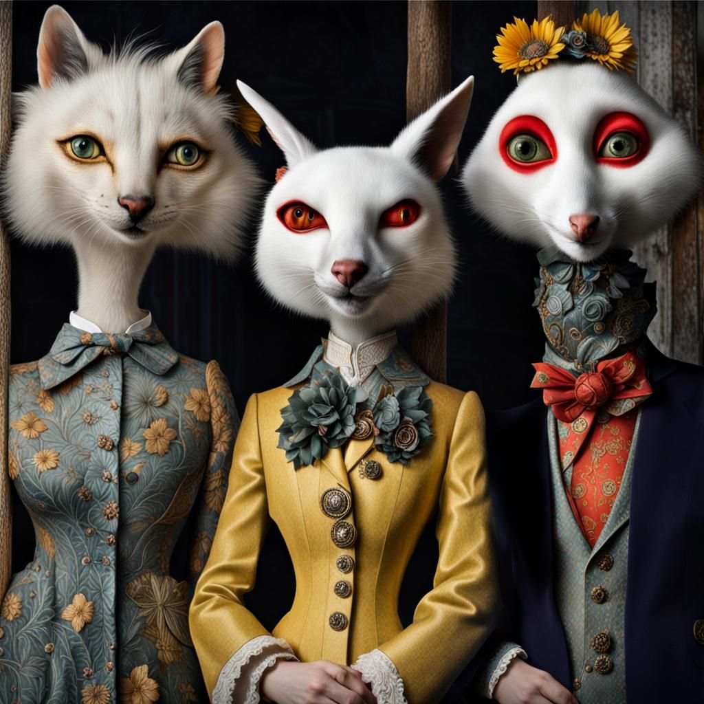 Surreal Alien Restaurant Celebration in Magical Realism