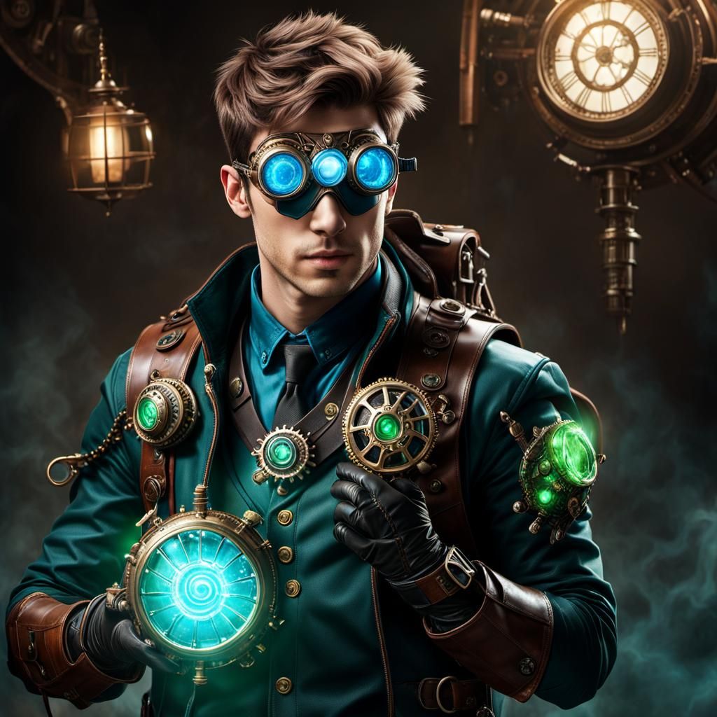 Steampunk Mad Scientist Unleashes Demonic Power
