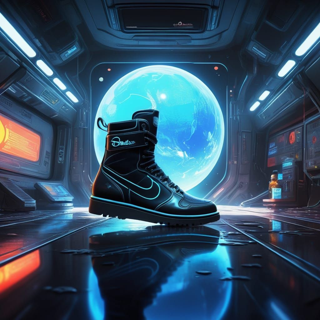 Cinderella's Sci-Fi Escape: Graffiti Art on a Space Station