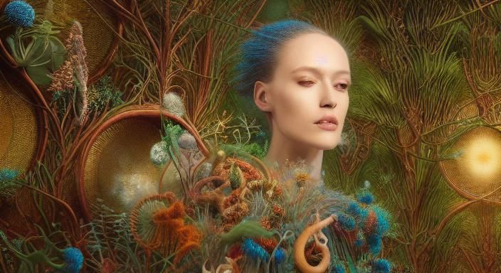 Mycelial Music: Ethereal Instrumentalist in Botanical Art St...