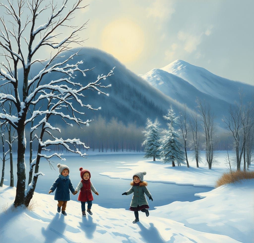 Winter Wonderland: Rothko's Haze, Shishkin's Detail