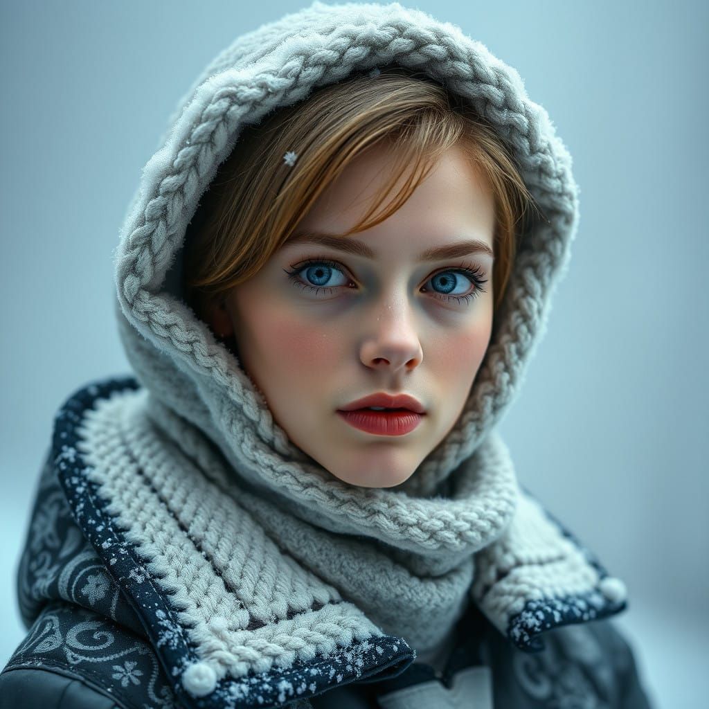 Cyberpunk Goddess in Neon City Storm