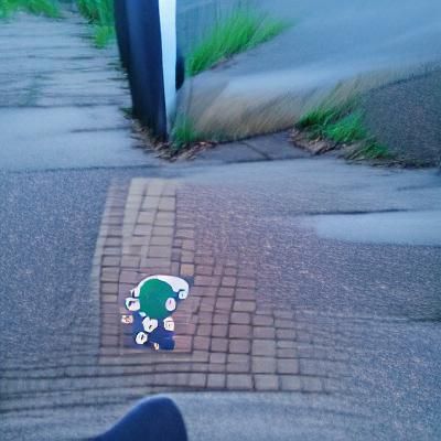 Solitary Figure Walking Home at Twilight