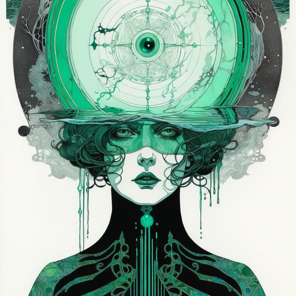 Sea Green With Envy: Surreal Art Nouveau Horror