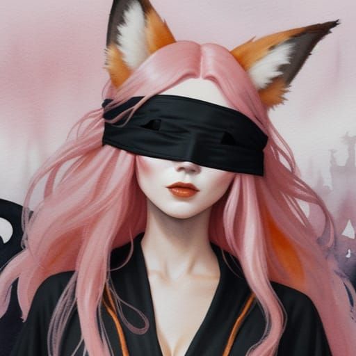 Dark Fantasy Nightmare Landscape with Occult Woman