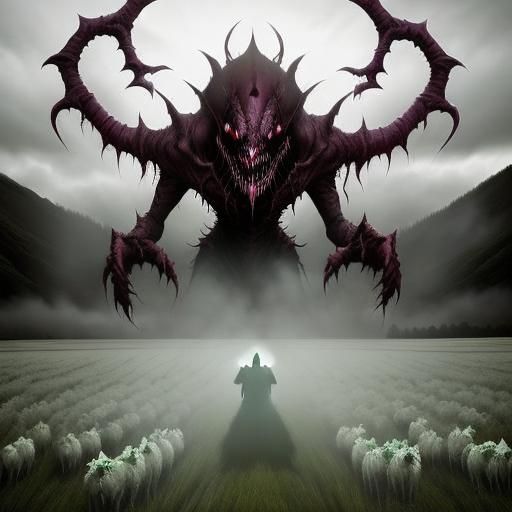 Banshee Terrorizes Shepherd in Killarney Meadow