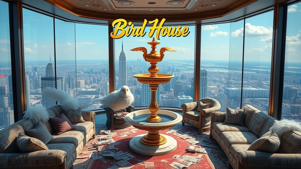 Luxurious Bird Penthouse Overlooking Cityscape