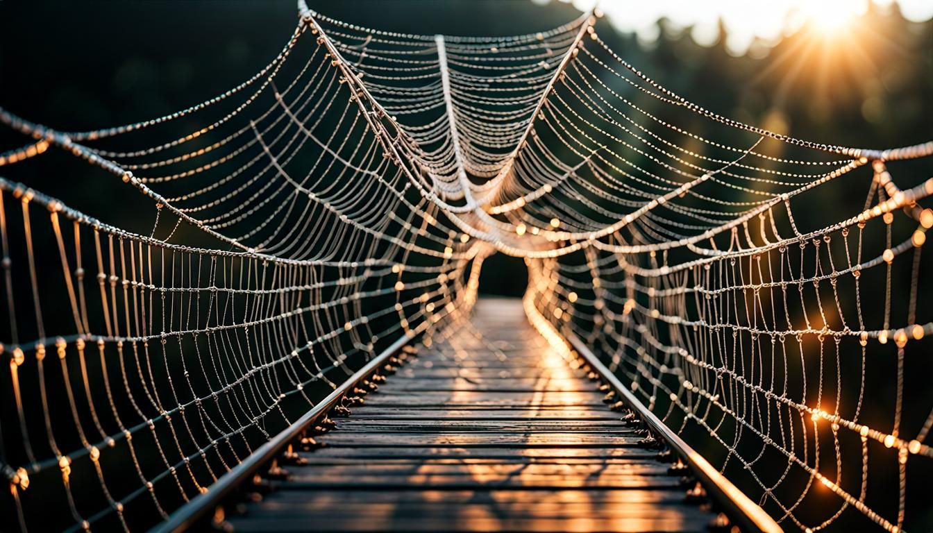 Spiderweb Bridge: Breathtaking 3D Masterpiece