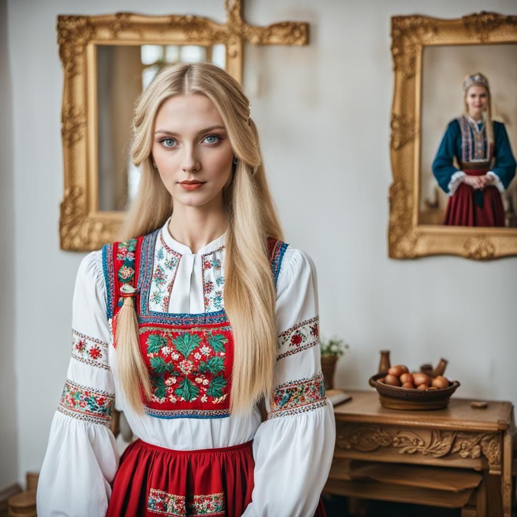 Traditional slavic dress