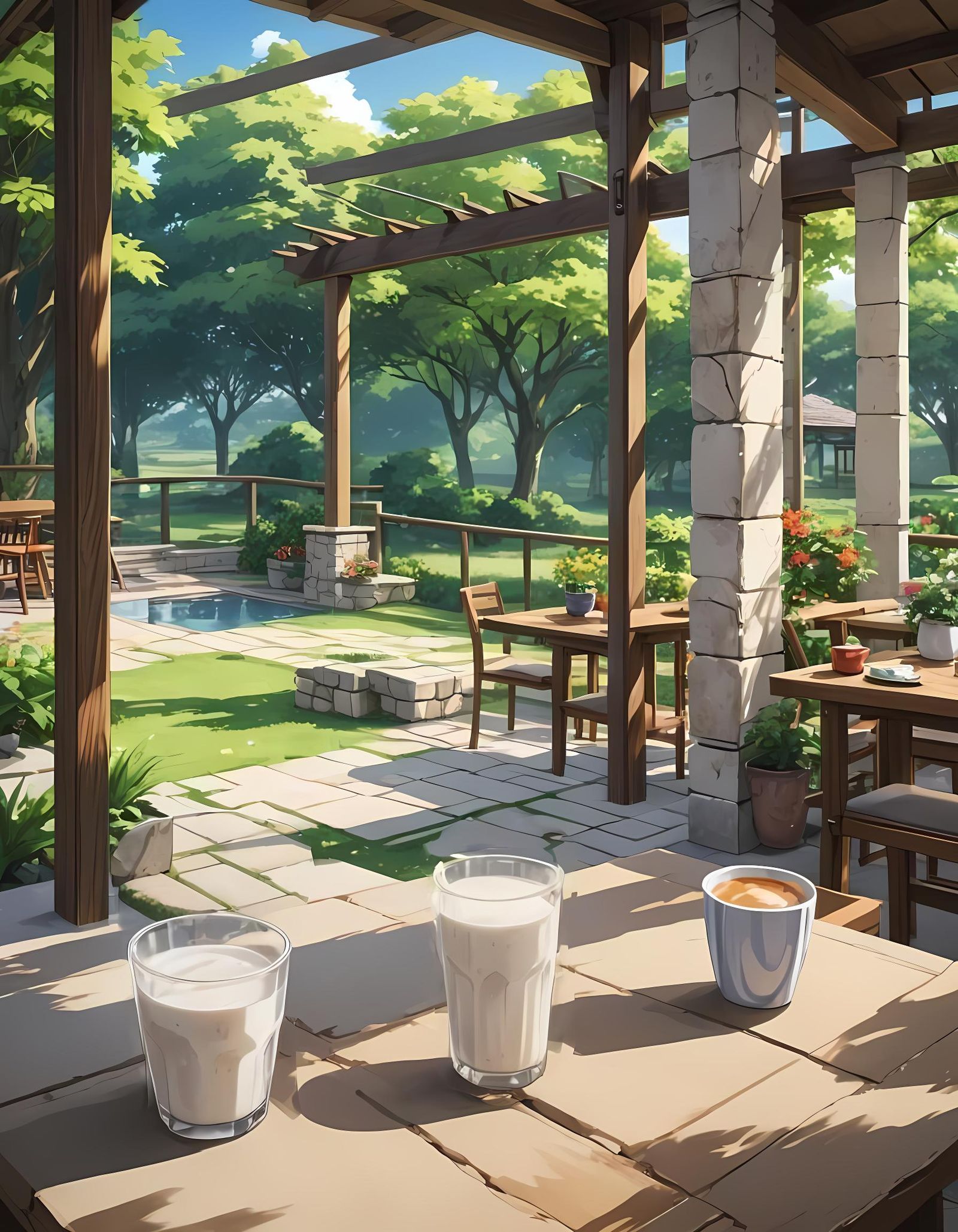 Milk Cup in Prairie Home, Anime Artwork